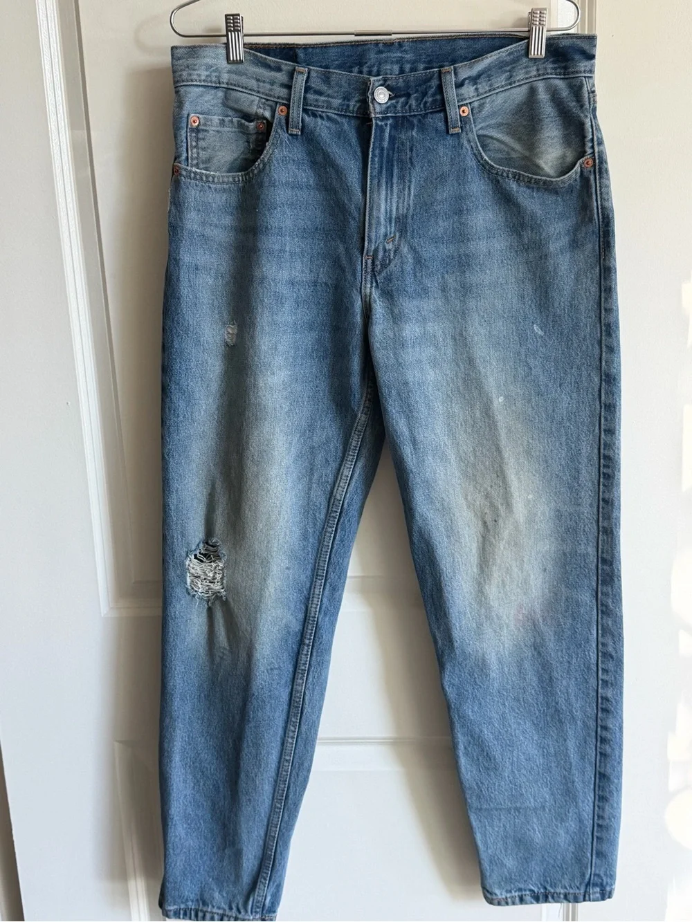 Levi's Men's Faded Blue Straight Jeans